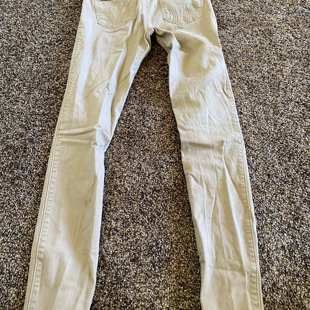 Hollister size 3 skinny jeans khaki